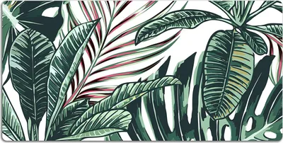 Produktbild von Schreibtischmatte Tischunterlage 100x50 cm Mauspad - Tropische Palme