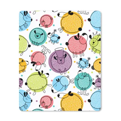 Produktbild von MuchoWow® Mauspad Mousepad Schafe - Punkte - Muster 30x40 cm - Mousepads - Maus Mat - Pad - Mausunterlage - Mausmatten