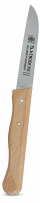 Gemüse- und Obstmesser, RVS, Buchenholzgriff, 23,4 cm