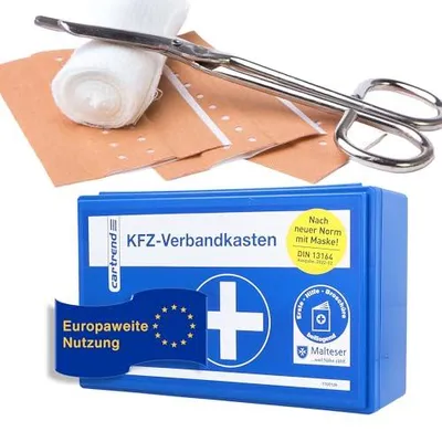 Productafbeelding van cartrend 7700126 cartrend EHBO-koffer voor auto's, Classic model, blauw