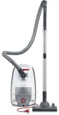 Immagine prodotto di SEVERIN BC7047 - Aspirapolvere a traino con sacco - 850 W - 4 litri - 74 dB - Silenzioso - Bianco/Rosso