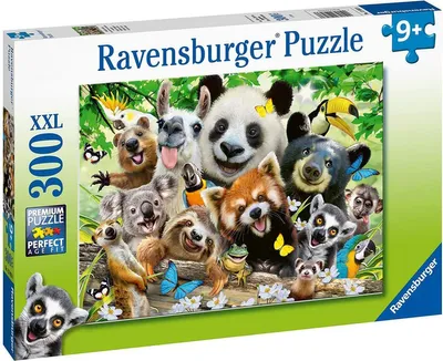 Immagine prodotto di Ravensburger Wildlife Selfie XXL 300 pezzi puzzle per bambini da 9 anni animali