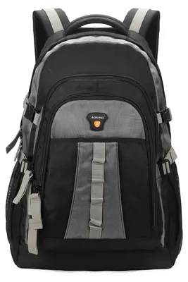 Zdjęcie produktu dla Plecak Aoking Uni Czarny na Zamek Poliester Casual Black B UNICA 37x22x59 cm H970-BLACK