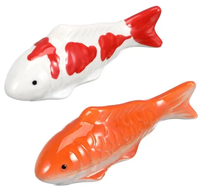 Image de 2 ornements de poissons flottants pour la décoration d'aquarium