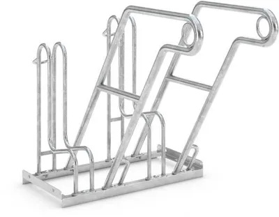 Produktbild von Fahrradständer mit Anlehnbügel 4602 | 2 Räder einseitig | RA 350mm