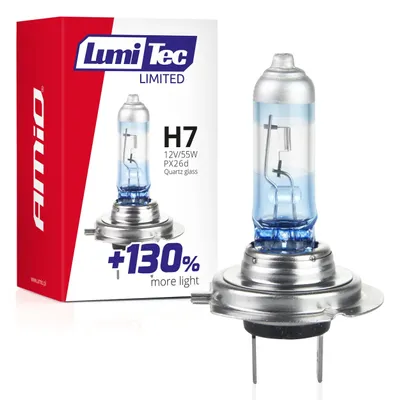 Produktbild von Halogenlampe H7 12V 55W LumiTec LIMITED +130% Lichtleistung AMIO-02133