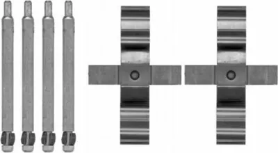 Produktbild von HELLA 8DZ 355 204-261 Zubehörsatz Scheibenbremsbelag Hinten passend für MERCEDES-BENZ M-Klasse (W163)