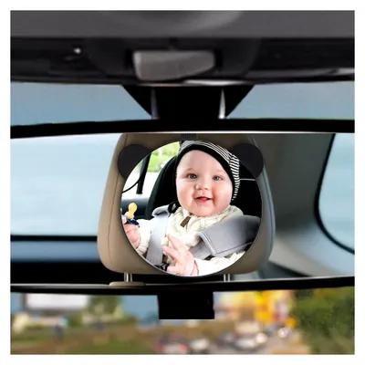 Produktbild von Baby-Auto-Spiegel mit verstellbaren Bärenohren