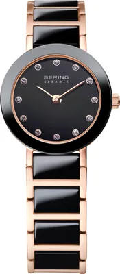 Produktbild von Bering 11422-746 Ceramic 11422-746 Schwarz Roségold Damen Armbanduhr