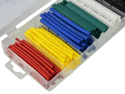Produktbild von Schrumpfschlauch Set 128-tlg Schrumpfschläuche Isolierschlauch Sortiment bunt