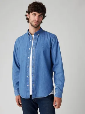 Immagine prodotto di levis camicie uomo levis a7210 0025 authentic button down woodrow mid wash