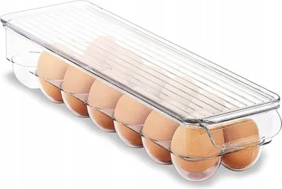 Produktbild von Eierbehälter für den Kühlschrank mit Deckel, Organizer für 14 Eier, EXCELLENT HOUSEWARE 229171
