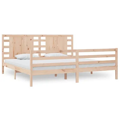 Immagine prodotto di vidaXL Letto in legno massiccio senza materasso 200x200 cm pino