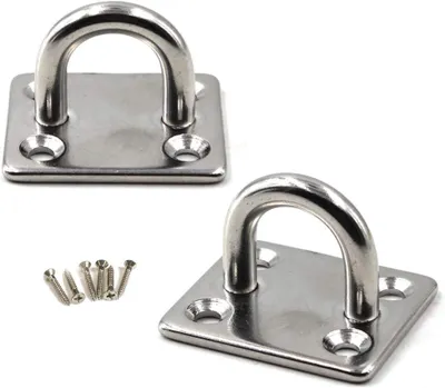 Imagen del producto de Ganchos para techo y pared, acero inoxidable 304, 2 unidades, con tornillos, para yoga y hamacas