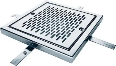Produktbild von Astralpool Edelstahl 00284 Aisi304 Ablaufgitter In 200x200mm Silber  Silber One Size