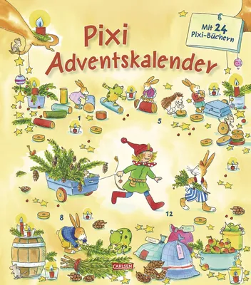 Produktbild von Adventskalender für Kinder 2026 Carlsen Pixi Spielzeug Überraschung jeden Tag Geschenk für Mädchen und Jungen Weihnachtskalender Countdown bis Weihnachten