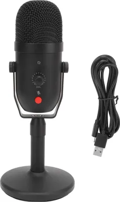 Immagine prodotto di Microfono a condensatore USB, cancellazione intelligente del rumore, cardioide, per registrazioni di podcasting di gioco