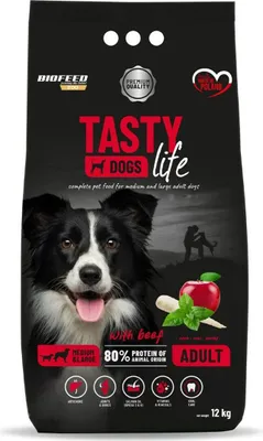 Obrázok produktu pre BIOFEED Tasty Life stredné a veľké hovädzie mäso - suchá krmivo pre psov - 12 kg