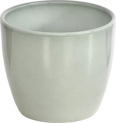 Produktbild von Dehner Übertopf Lina, Ø 28 cm, Höhe 25 cm, Keramik, grün-grau