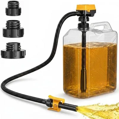 Produktbild von Drahtlose Kraftstoffpumpe, 20 V & 18 V, tragbare Ölpumpe mit automatischer Abschaltung, Förderleistung 12 l/min, mit 3 Adaptern, elektrische Ölpumpe für Autos und