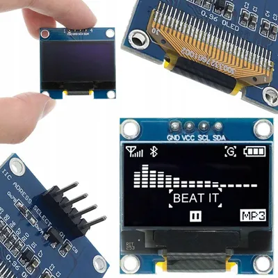 Produktbild von Rosfix OLED-Anzeigemodul 0,96" 4Pins Weiß