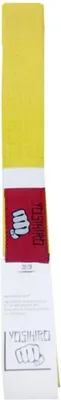 Productafbeelding van Softee Yosihiro, geel gevechtskunstgordel. Geschikt voor heren en dames, gele kleur, one size