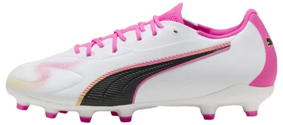Produktbild von PUMA King 20 Match FG/AG JR Fußballschuh, White-Poison Pink-Bright Aqua, 44 EU, Puma White Poison Pink Bright Aqua, 28 EU