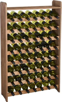 Produktbild von Weinregal OPTIPLUS Modell 2, mit Abschlussboard, Braun, Holz