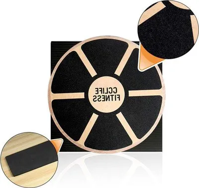 Produktbild von Famanu Wobble Board 40 cm - Kunststoff Balansbord für Fitness und Physiotherapie