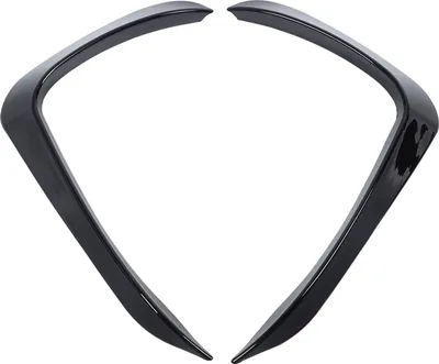 Immagine prodotto di Coppia di spoiler laterali sul paraurti anteriore, design sportivo, aerodinamica migliorata, elevata stabilità, per X5 F15 M Sport, nero lucido
