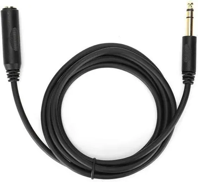 Image de Câble pour guitare électrique - 6 mètres - Stéréo - Cuivre - 6,35 mm - Rallonge
