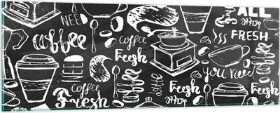 Produktbild von Bilder auf glas - Graffiti modern - 90x30cm - Glasbilder - Wandbilder - Kunstdruck - zum Aufhängen bereit - Wanddekoration aus Glas - Glas Bilder - Wandbild auf Glas - Einteilig - GAB90x30-3788