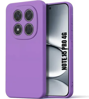 Image de Coque pour Xiaomi Redmi Note 15 Pro 4G, Protection Silicone Liquide Slim Souple Mat Violet