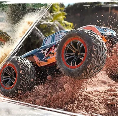 Imagen del producto de Coche a control remoto ThomaxX Sand Dagger 1:12, 27 MHz, con baterías LiPo incluidas (azul)