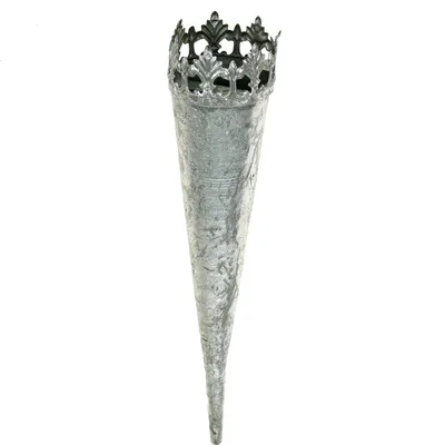Produktbild von Teelichthalter Stecken Silber Vintage Weihnachten 24cm 4er Set, 4 Stück