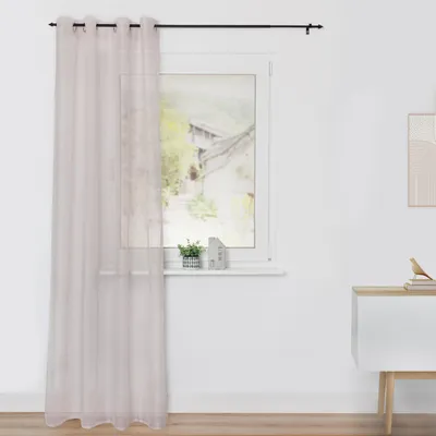 Produktbild von Lichtblick Gardine Voile mit Ösen – Transparent & Leicht Ösen beige 140 x 225 cm (B x L)