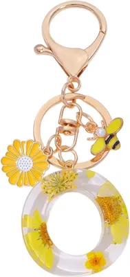 Image de Porte-clés Alphabet - O / Jaune | Accessoire Unique KP37848