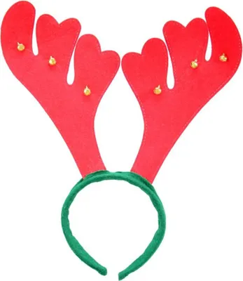 Produktbild von Rentiergeweih-Stirnband mit Glöckchen, 1 Stk.