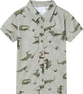 Produktbild von Kinderhemd Helles Khaki Melange 116
