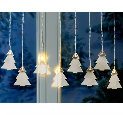 Image de Guirlande lumineuse sapins 8 LED éclairage de Noël décoration de Noël d'hiver