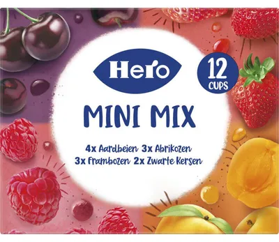Immagine prodotto di Hero Vruchtenjam Cups 240g – piacere fruttato in pratiche tazze monoporzione