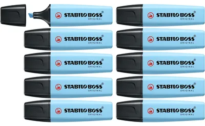 Image de STABILO Boss Original Pastel marqueur 1 pièce(s) Pointe biseautée Bleu