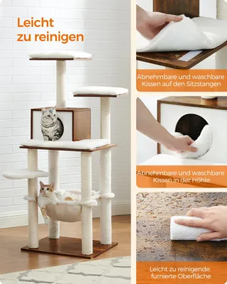 Produktbild von Katzenbaum modern Vintage Braun Holz
