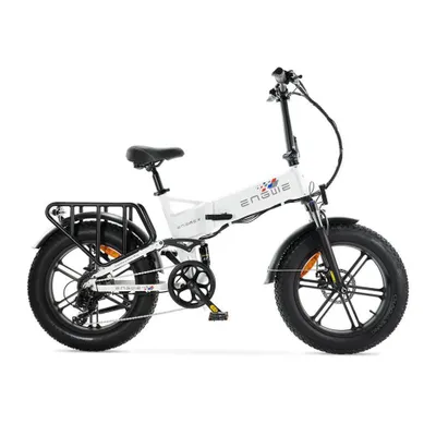 Image de ENGWE Engine X Vélo électrique pliant - Fatbike - 20 pouces - moteur 250W - 7 vitesses - 100 km d'autonomie - freins à disque mécaniques - blanc