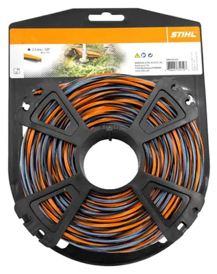 Produktbild von Stihl Mähfäden kreuzförmig mit Carbonanteil CF3 Pro Rolle 3,3 mm, 36 m