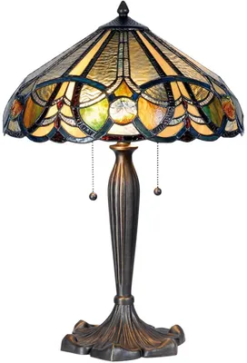 Obrázok produktu pre Stolová lampa Tiffany Ø 41x61 cm hnedá
