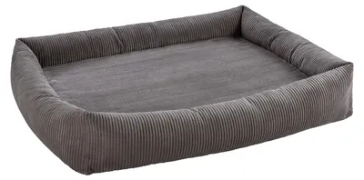 Produktbild von Dehner Premium Orthopädisches Hundebett Yumah, waschbares Hundekissen, Tiergröße L, 120 x 23 x 90 cm (B/H/T), Polyester / Polyurethan, grau