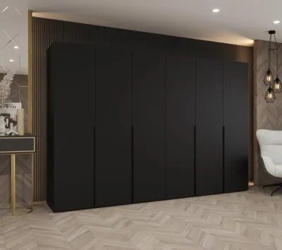 Obrázek produktu pro Šatní skříň 300 cm BETULA - černá
