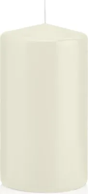 Produktbild von Stumpenkerzen mit Abbrandschutz Elfenbein 200 x 70 mm 12 Stück für den sicheren Abbrand von Kerzen auf Adventskränzen und Gestecken