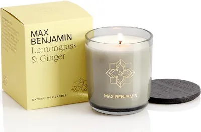Obrázok produktu pre Max Benjamin Luxury Natural Candle Lid Lemongrass Ginger
